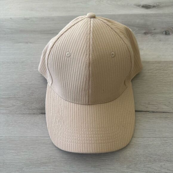 Hair By Pen X Best Beanies Ribbed Cap Cream Adjustable OS NWOT - Picture 3 of 7